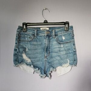 PINK Distressed Jean Shorts, Size 6